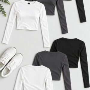 Remera Corta Manga Larga Essential